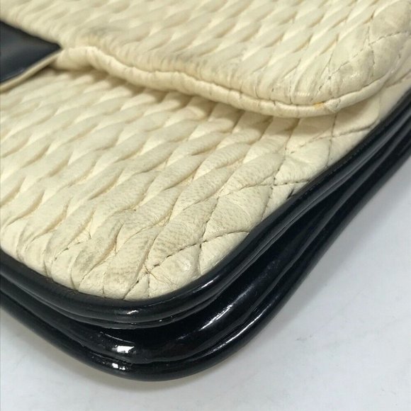 CHANEL CC CC Mark Chain bag Crossbody Double Chain Shoulder Bag White/SilverHW - Picture 7 of 16